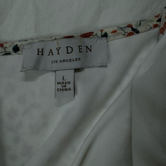 Sheer Dress Floral by Hayden Los Angeles | Large | Bridal | Wedding | Bohemian - Picture 6 of 10